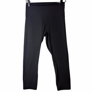 Lululemon Align Crop 21” Black *Cool Activewear Leggings Womens Size 6